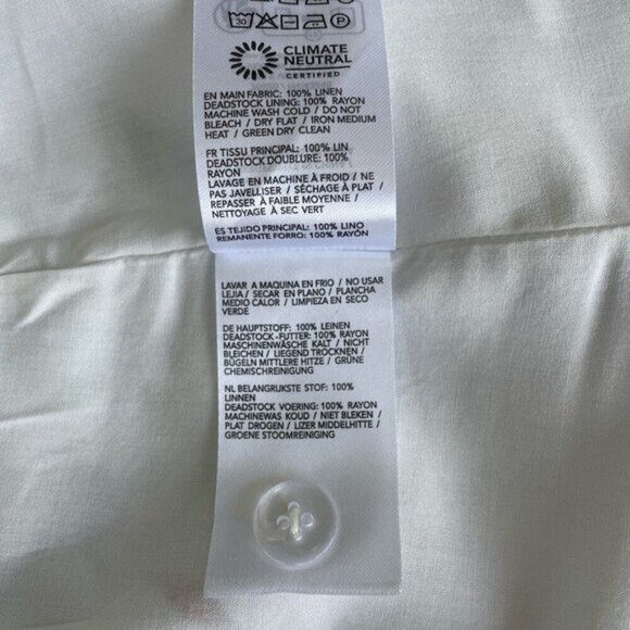 NEW Reformation Everett Linen Midi Dress Corsini White Multi Floral | US 0 UK 4 - Picture 11 of 16